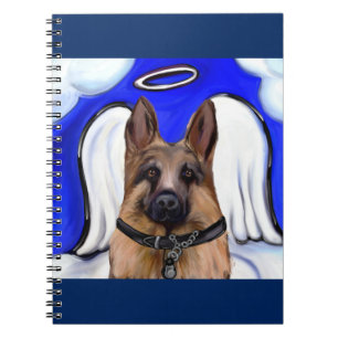 German Shepherd Patrol Dog Notizblock