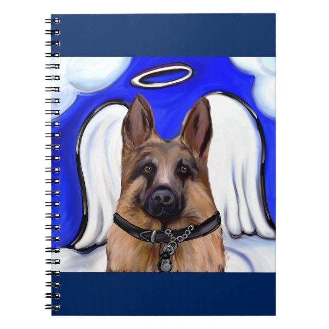 German Shepherd Patrol Dog Notizblock (Vorderseite)