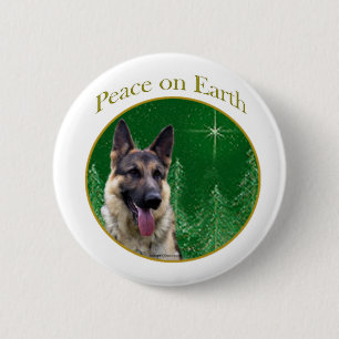 German Shepherd Peace Button