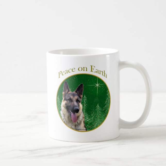 German Shepherd Peace Kaffeetasse (Rechts)