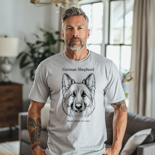 German Shepherd Portrait T-Shirt (Von Creator hochgeladen)