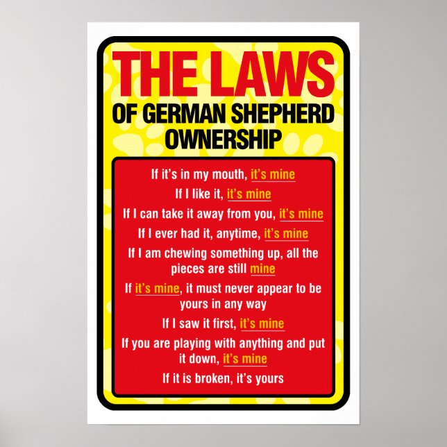 German Shepherd Poster (Vorne)