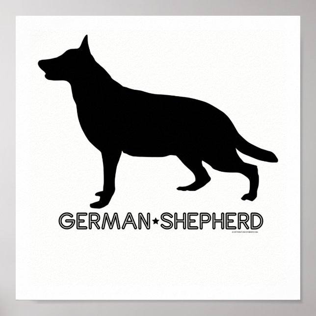 German Shepherd Print Poster (Vorne)