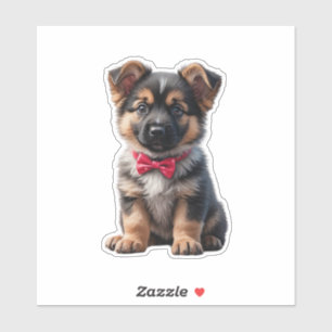 German Shepherd Puppy Aufkleber