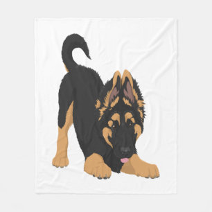 German Shepherd Puppy Fleecedecke