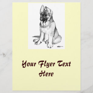 German Shepherd Puppy Flyer