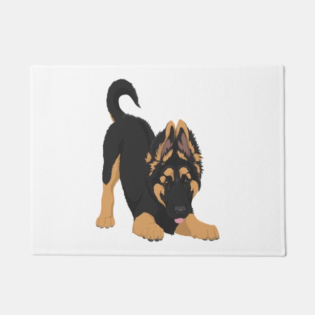 German Shepherd Puppy Fußmatte (Vorderseite)
