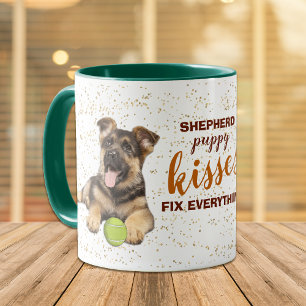 German Shepherd Puppy Kisses Fix Tasse