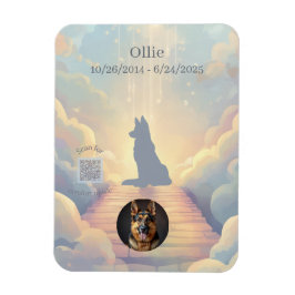 German Shepherd Rainbow Bridge Magnet