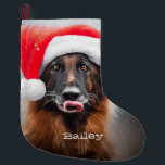 German Shepherd Santa Christmas Strumpf Großer Weihnachtsstrumpf<br><div class="desc">Deutscher Schäferhund Weihnachten Strumpf - Stoppt den Weihnachtsmann in diesem Jahr mit fabelhaften einsamen Strümpfen.</div>