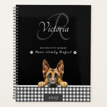 German Shepherd Schwarz-weiße Karierte Custom