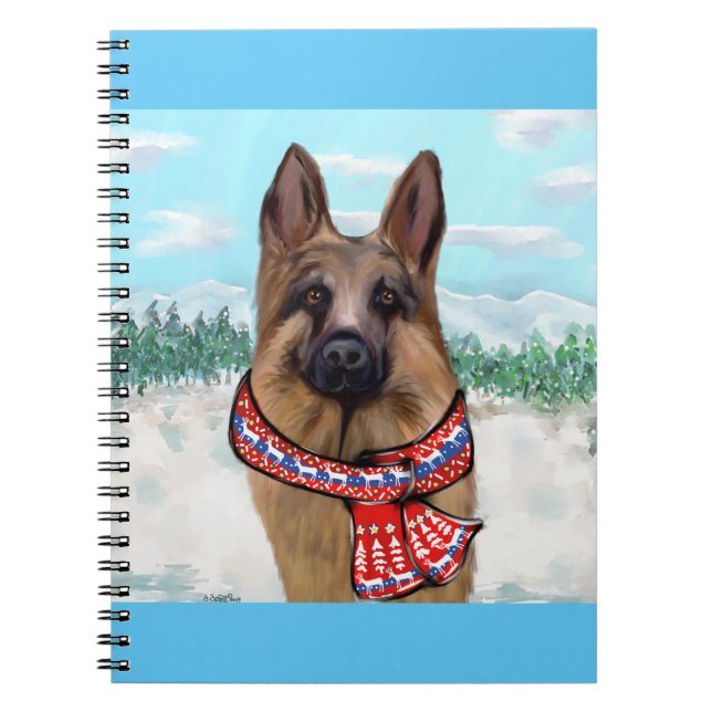 German Shepherd Schweden Notizblock (Vorderseite)