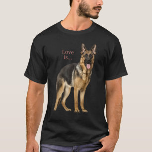 German Shepherd Shirt Schäfer Hund Mama Vater Lieb