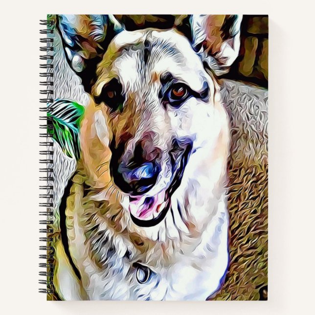 German Shepherd Spiral Notebook Notizbuch (Vorderseite)
