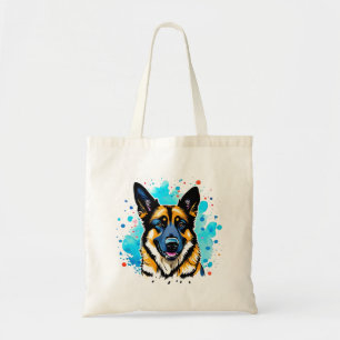 German Shepherd Splash Tragetasche