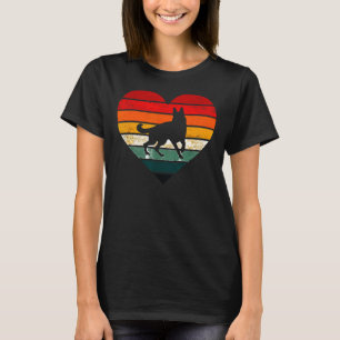 German Shepherd Sunset Hund Mama Vater T-Shirt