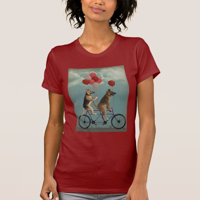 German Shepherd Tandem T-Shirt (Vorderseite)