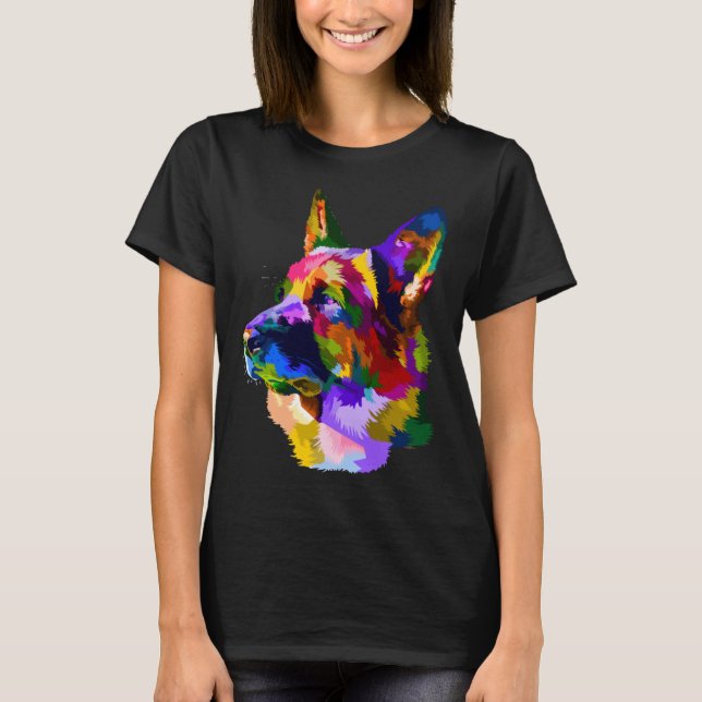 German Shepherd Trained Dog Owner T-Shirt (Vorderseite)