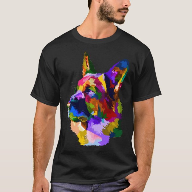 German Shepherd Trained Dog Owner T-Shirt (Vorderseite)