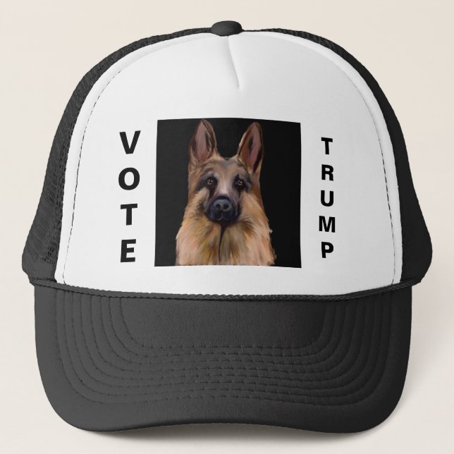 German Shepherd Trucker Hat Truckerkappe (Vorderseite)