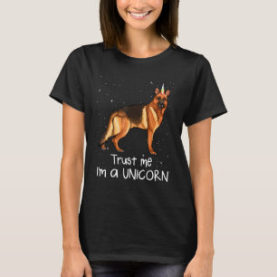 German Shepherd Trust Me Im a Unicorod Dog T-Shirt