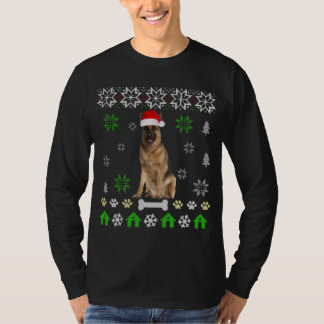 German Shepherd Ugly Christmas-German Shepherd Dog T-Shirt