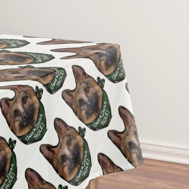 German Shepherd Underdog Tischdecke (Beispiel)