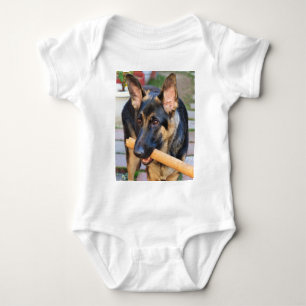 German Shepherd von Shirley Taylor Baby Strampler