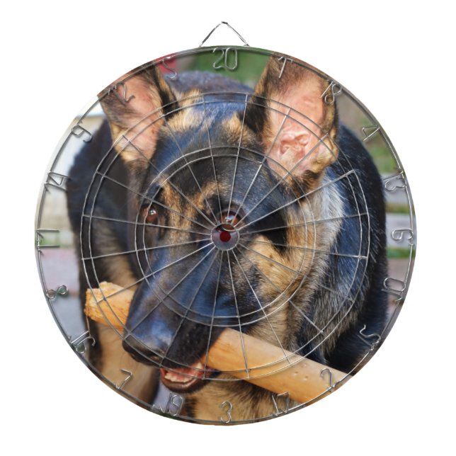 German Shepherd von Shirley Taylor Dartscheibe (vorne)