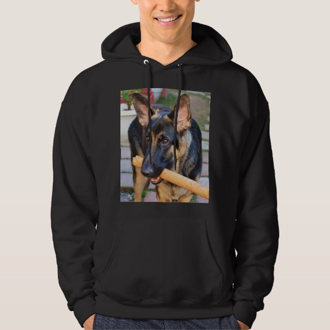 German Shepherd von Shirley Taylor Hoodie (Vorderseite)