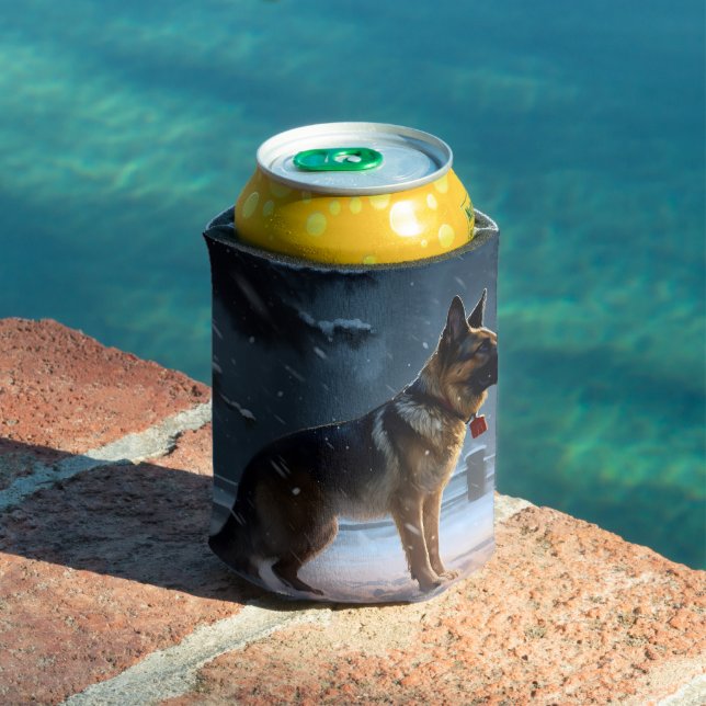 German Shepherd Weihnachtsfeiertage Dosenkühler (In Situ Pool)