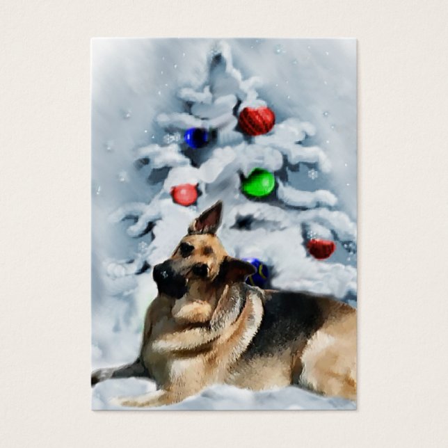 German Shepherd Weihnachtsgeschenke Tags (Vorderseite)