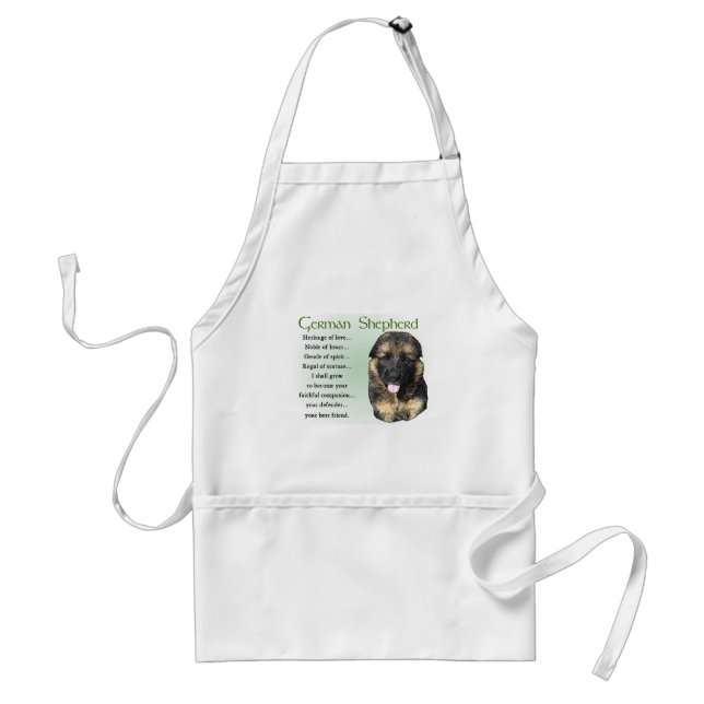 German Shepherd Welppy Gifts Schürze (Vorne)