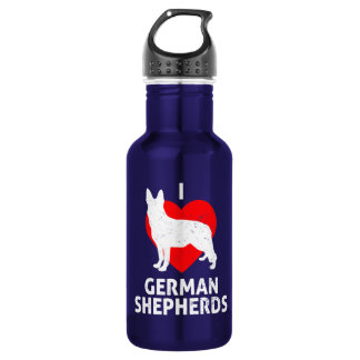 German Shepherd Wolf Dog Edelstahlflasche