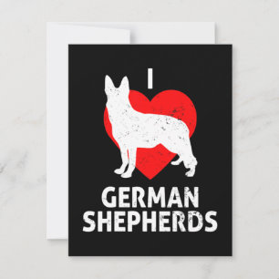 German Shepherd Wolf Dog Mitteilungskarte