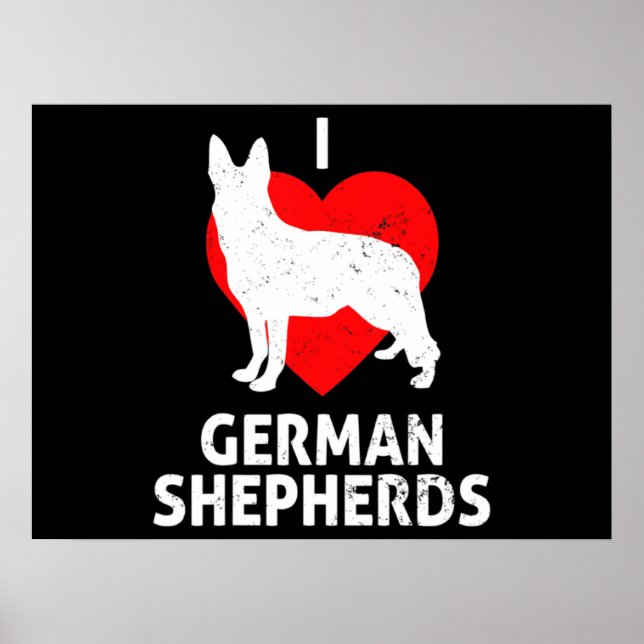 German Shepherd Wolf Dog Poster (Vorne)
