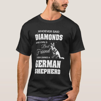 German Shepherd Woman Ladys Hoodie T-Shirt
