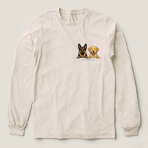 German Shepherd & Yellow Lab Friends pocket size