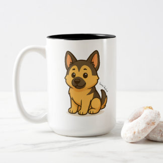 German Shepherd Zweifarbige Tasse