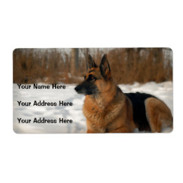 German Shepherds Address Labels