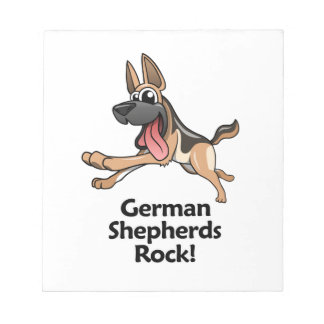 German Shepherds Rock! Notizblock