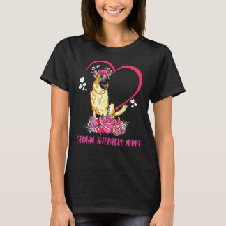 German Shepherds Women Girls Mama Mama T-Shirt