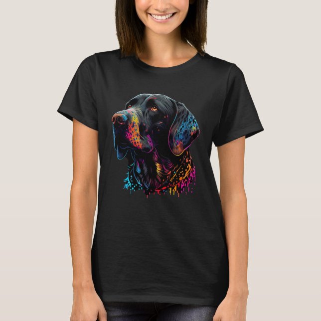 German Short Haired Pop German Pointer T-Shirt (Vorderseite)