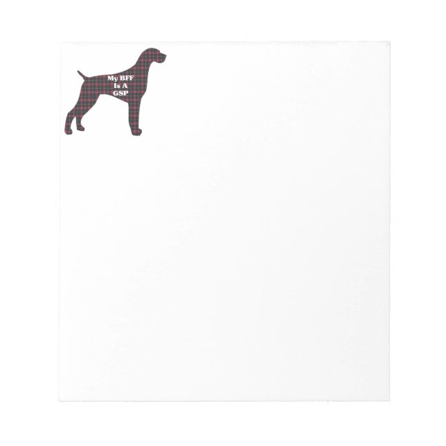 GERMAN SHORTHAIRED POINTER BFF NOTIZBLOCK (Vorderseite)
