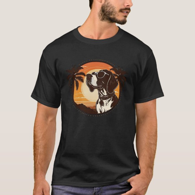 german shorthaired pointer Cute Cool Sunglasses T-Shirt (Vorderseite)
