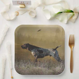 German Shorthaired Pointer , Deutsch Kurzhaar Pappteller