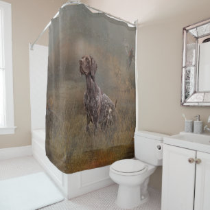 German Shorthaired Pointer , Deutsch Kurzhaar Tape Duschvorhang