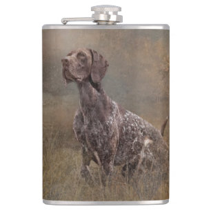 German Shorthaired Pointer , Deutsch Kurzhaar Tape Flachmann