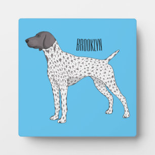 German Shorthaired Pointer dog cartoon Fotoplatte
