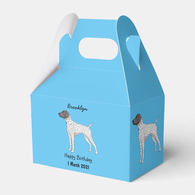 German Shorthaired Pointer dog cartoon Geschenkschachtel (Vorderseite)